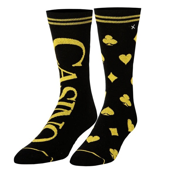 Odd Sox Other - Odd Sox Casino Themed Novelty Crew Socks- NWT